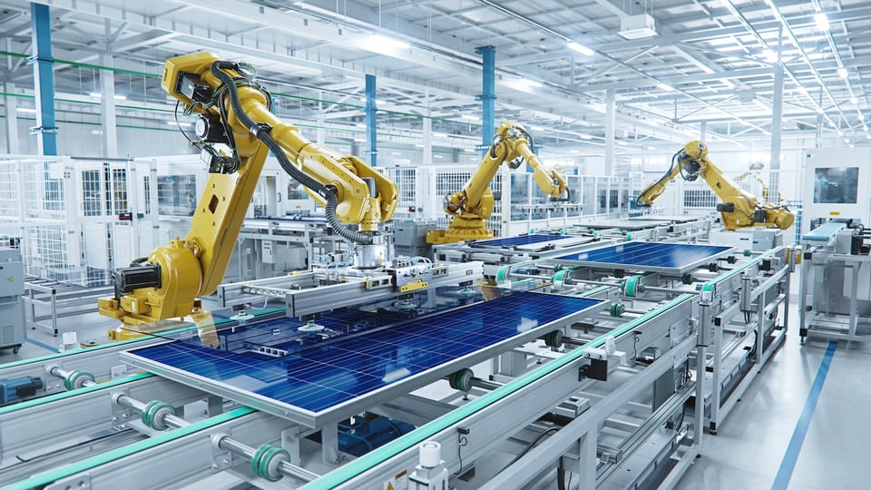 solar panel assembly robots